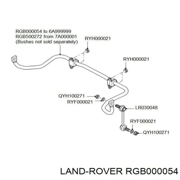 Estabilizador traseiro Land Rover Range Rover III L322