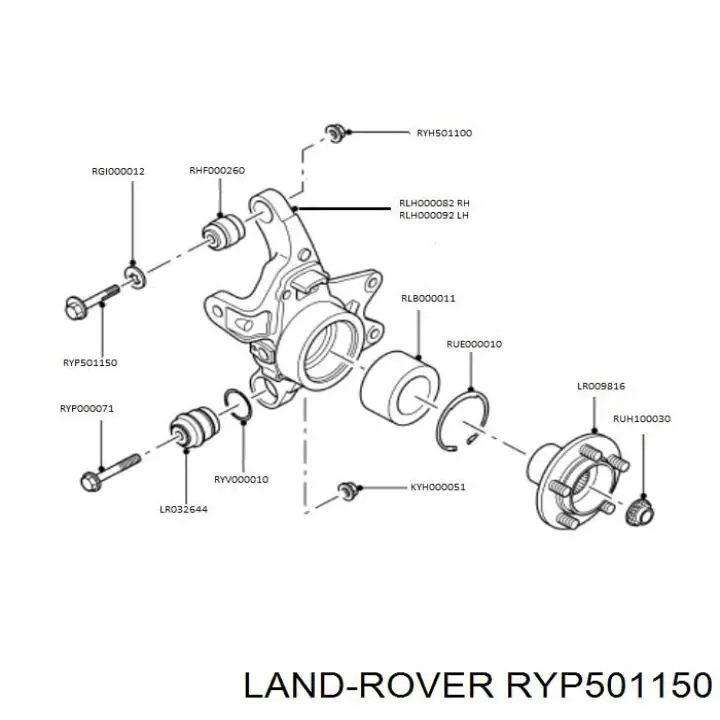 Parafuso de fixação do braço oscilante superior traseiro, externo Land Rover RYP501150 preço, a partir de 5,15 USD
