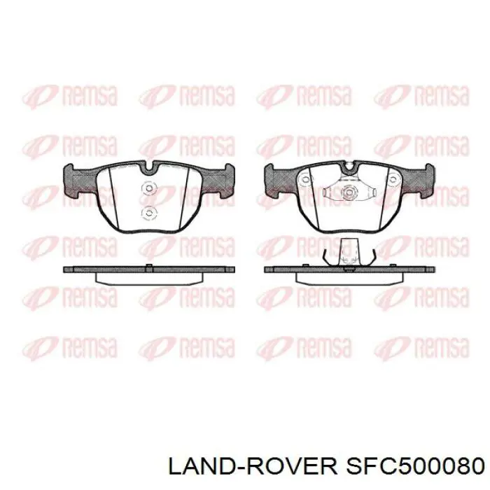 Sapatas do freio dianteiras de disco Land Rover SFC500080 preço, a partir de 150,17 USD