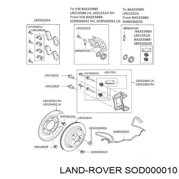  Land Rover SOD000010 preço, a partir de 3,49 USD