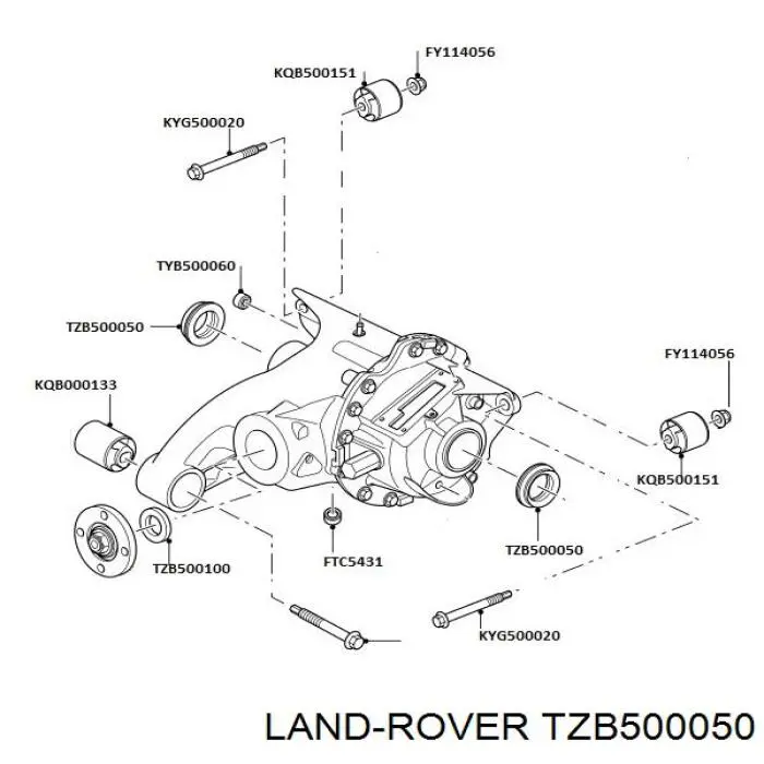 Bucim de redutor do eixo dianteiro Land Rover TZB500050 preço, a partir de 14,10 USD