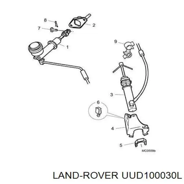 UUD100030L Land Rover Motor montado