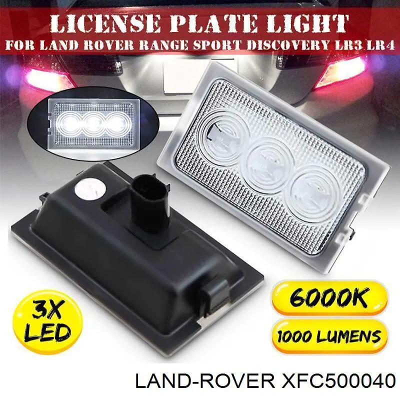 Lanterna da luz de fundo de matrícula traseira Land Rover XFC500040 preço, a partir de 21,47 USD