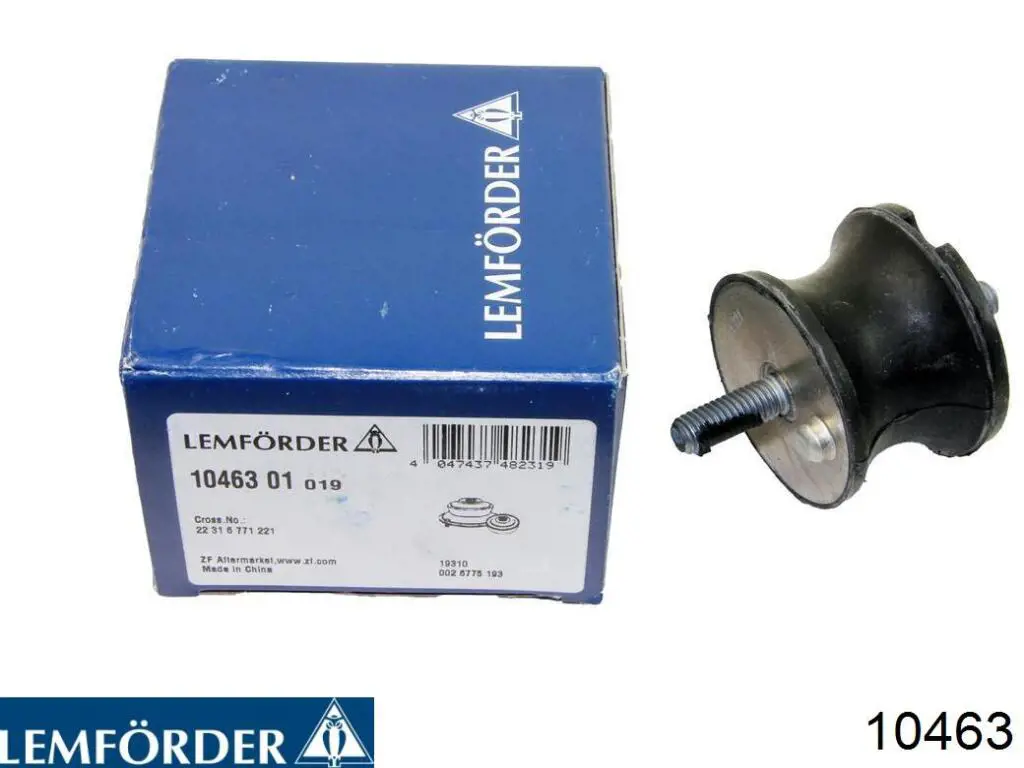Coxim de transmissão (suporte da caixa de mudança) Lemforder 10463