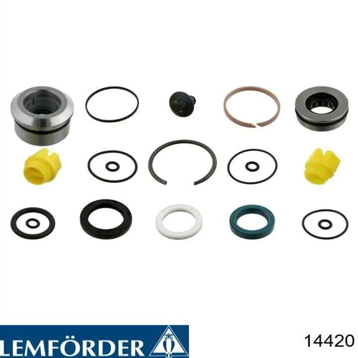 Kit de reparação da cremalheira da direção (do mecanismo), (kit de vedantes) 14420 Lemforder