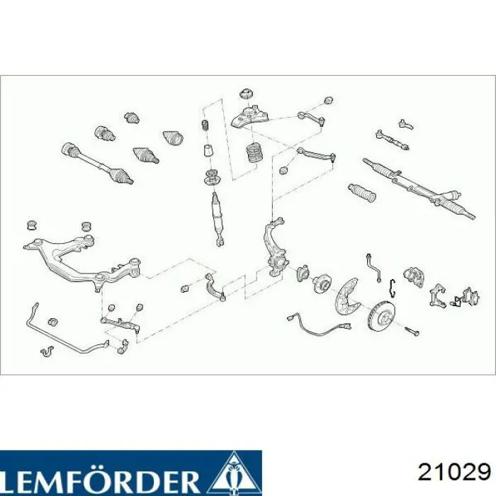 Braço oscilante superior direito de suspensão dianteira Lemforder 21029 preço, a partir de 38,74 USD