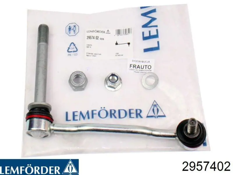 Montante esquerdo de estabilizador dianteiro Lemforder 2957402 preço, a partir de 16,12 USD