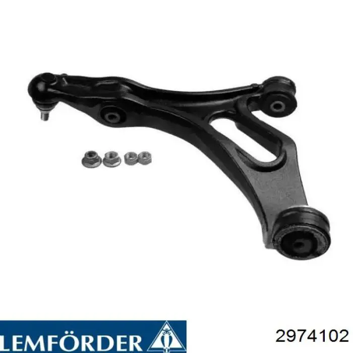 Braço oscilante inferior esquerdo de suspensão dianteira Lemforder 2974102 preço, a partir de 167,67 USD