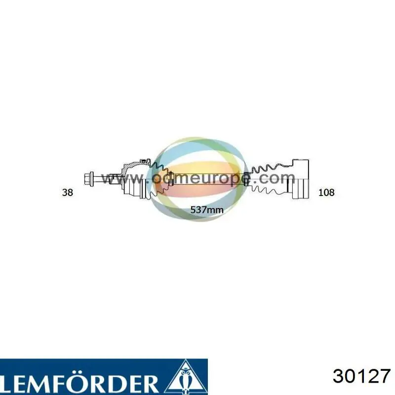 30127 Lemforder Bota de proteção do mecanismo de direção (de cremalheira)