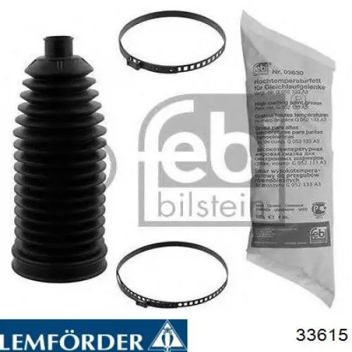 Compre 33615 Lemforder Bota de proteção do mecanismo de direção (de cremalheira)