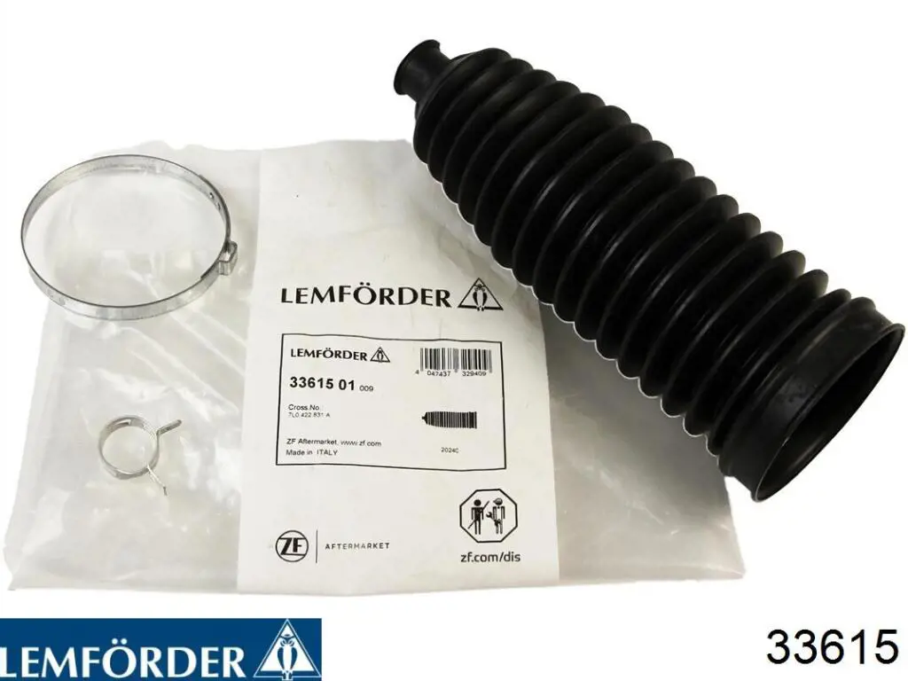 Bota de proteção do mecanismo de direção (de cremalheira) Lemforder 33615 preço, a partir de 9,04 USD