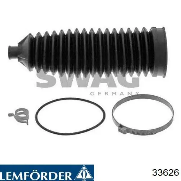 Bota de proteção do mecanismo de direção (de cremalheira) Lemforder 33626
