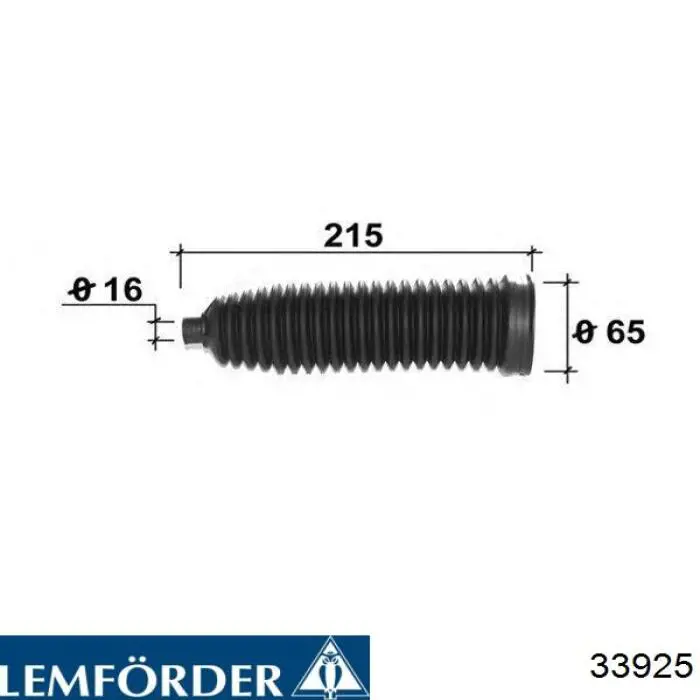 Bota de proteção do mecanismo de direção (de cremalheira) Lemforder 33925 preço, a partir de 10,76 USD