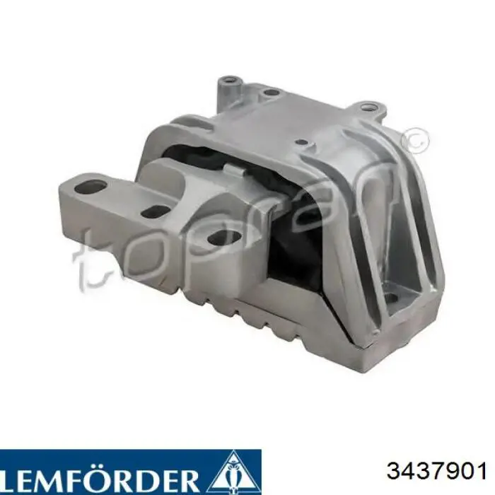 Compre 3437901 Lemforder Coxim (suporte) direito de motor
