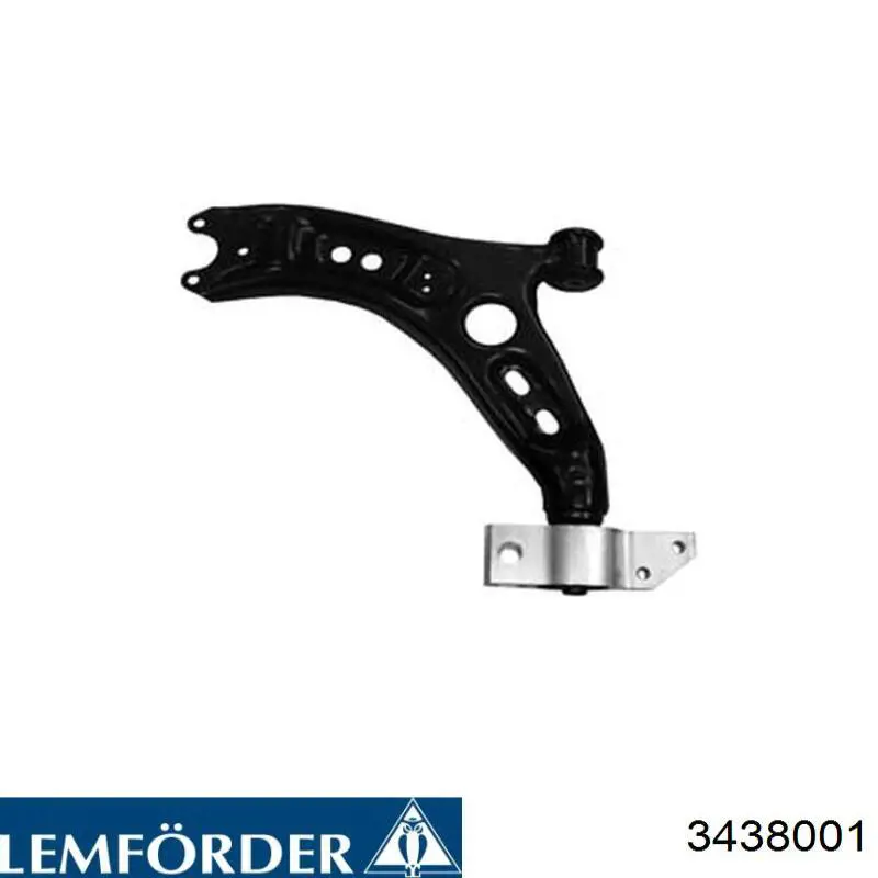 Compre 3438001 Lemforder Braço oscilante inferior esquerdo de suspensão dianteira