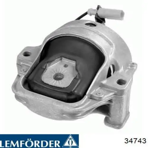 Coxim (suporte) esquerdo de motor Lemforder 34743