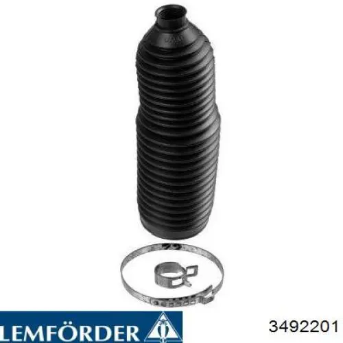 3492201 Lemforder Bota de proteção direita do mecanismo de direção (de cremalheira)