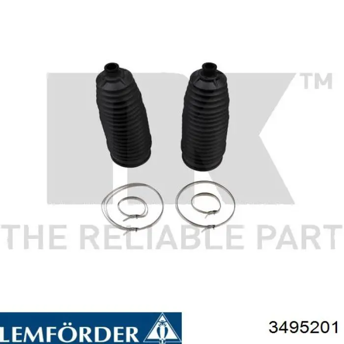 Bota de proteção do mecanismo de direção (de cremalheira) Lemforder 3495201 preço, a partir de 6,69 USD