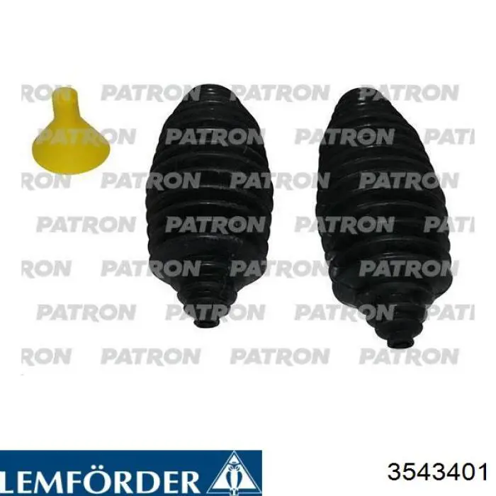 3543401 Lemforder Bota de proteção esquerda do mecanismo de direção (de cremalheira)