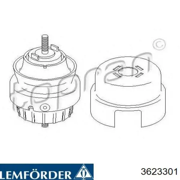 Compre 3623301 Lemforder Coxim (suporte) esquerdo de motor