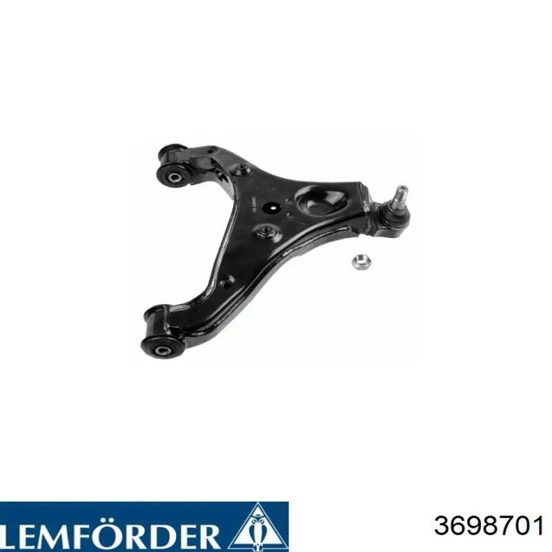 Compre 3698701 Lemforder Braço oscilante inferior direito de suspensão dianteira