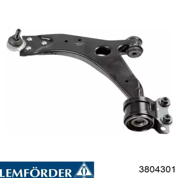 3804301 Lemforder Braço oscilante inferior esquerdo de suspensão dianteira