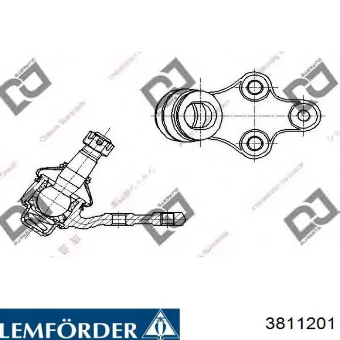 Compre 3811201 Lemforder Suporte de esfera inferior esquerdo