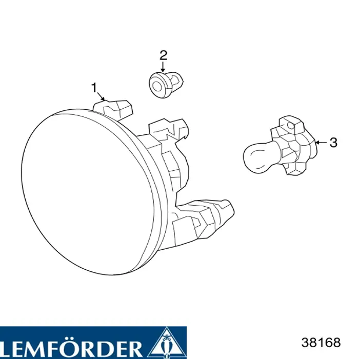 Compre 38168 Lemforder Braço oscilante inferior direito de suspensão dianteira