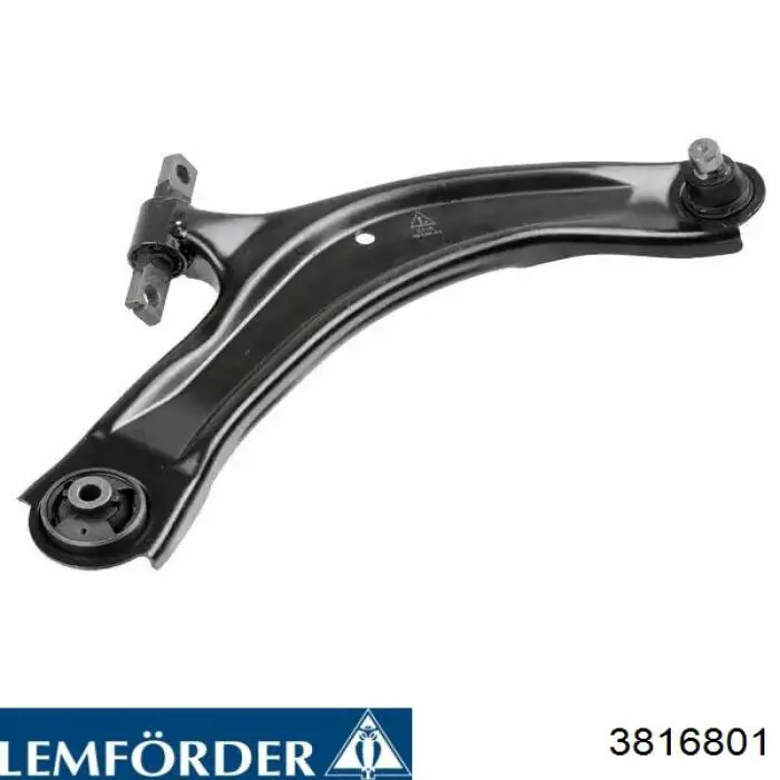 3816801 Lemforder Braço oscilante inferior direito de suspensão dianteira