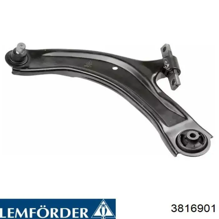 3816901 Lemforder Braço oscilante inferior esquerdo de suspensão dianteira