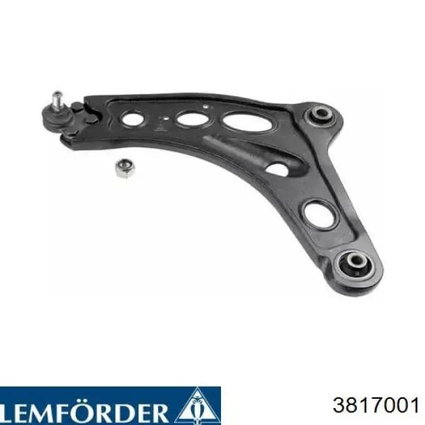 3817001 Lemforder Braço oscilante inferior esquerdo de suspensão dianteira