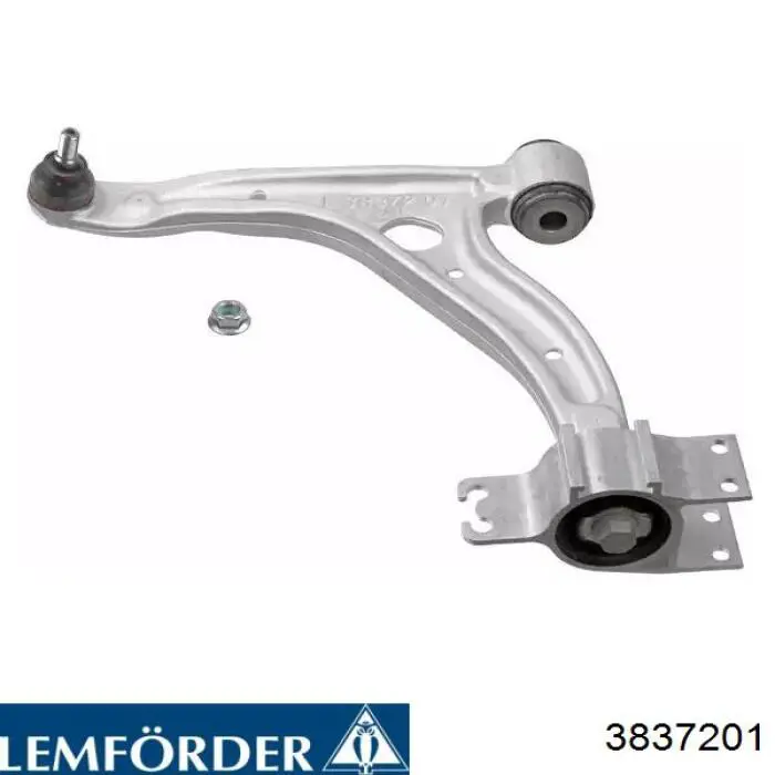 3837201 Lemforder Braço oscilante inferior esquerdo de suspensão dianteira