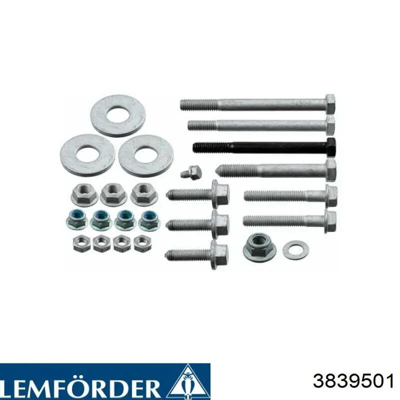 3839501 Lemforder Parafuso de fixação de braço oscilante dianteiro, inferior