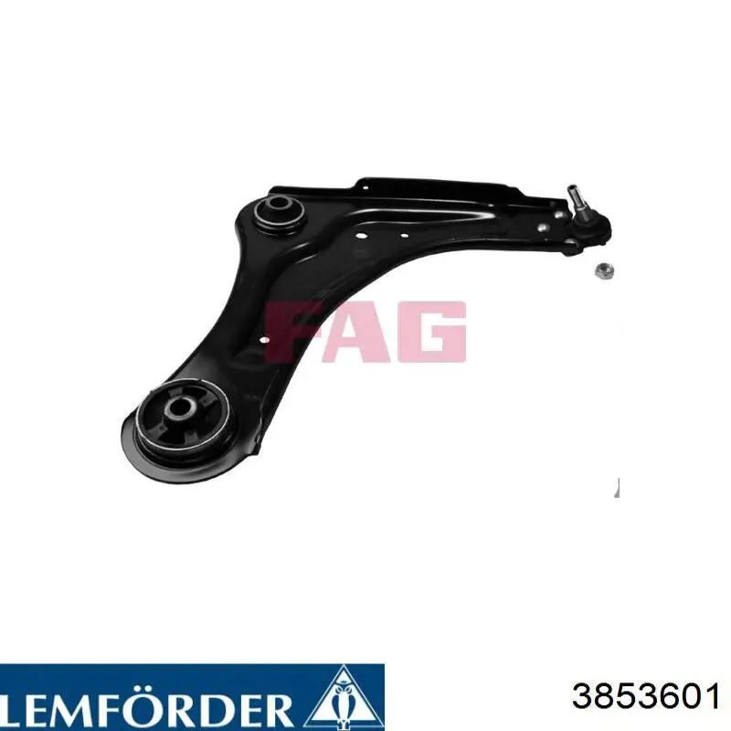 Compre 3853601 Lemforder Braço oscilante inferior esquerdo de suspensão dianteira