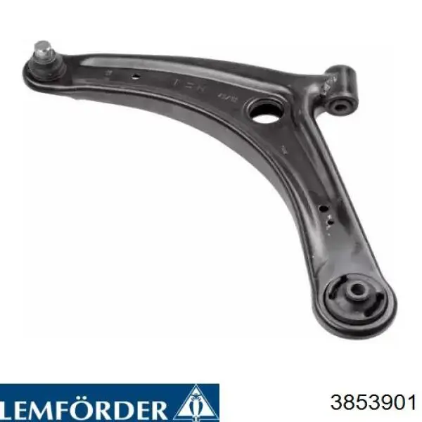 3853901 Lemforder Braço oscilante inferior esquerdo de suspensão dianteira
