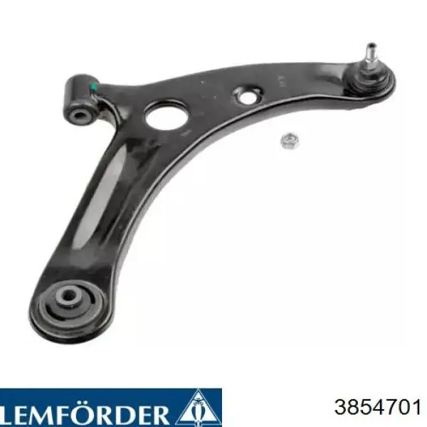 3854701 Lemforder Braço oscilante inferior direito de suspensão dianteira