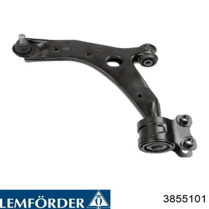 3855101 Lemforder Braço oscilante inferior esquerdo de suspensão traseira/direita