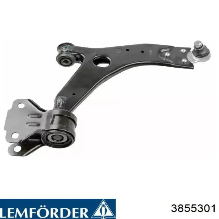3855301 Lemforder Braço oscilante inferior direito de suspensão dianteira