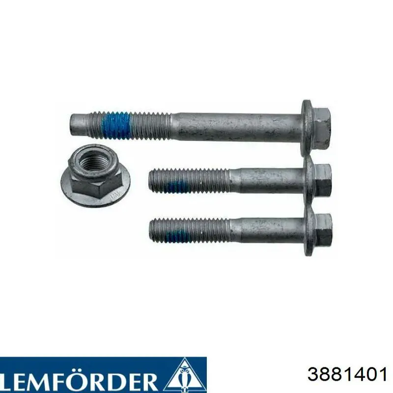 3881401 Lemforder Parafuso de fixação de braço oscilante dianteiro, kit