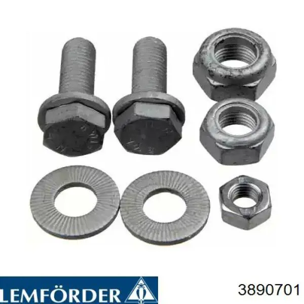 3890701 Lemforder Parafuso de fixação de braço oscilante dianteiro, kit