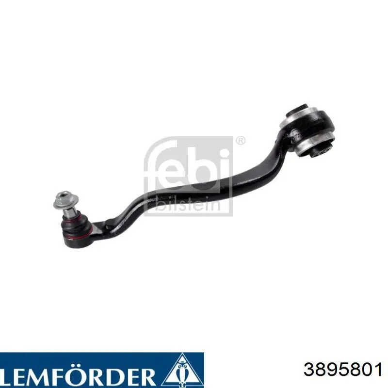 3895801 Lemforder Braço oscilante inferior esquerdo de suspensão dianteira
