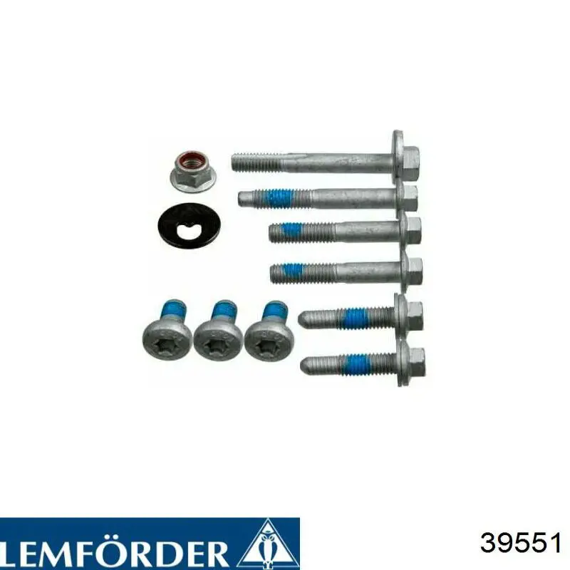 Compre 39551 Lemforder Parafuso de fixação do braço oscilante inferior traseiro, kit