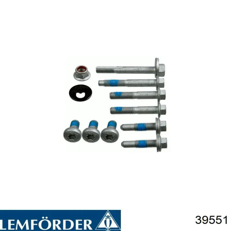 Parafuso de fixação do braço oscilante inferior traseiro, kit 39551 Lemforder