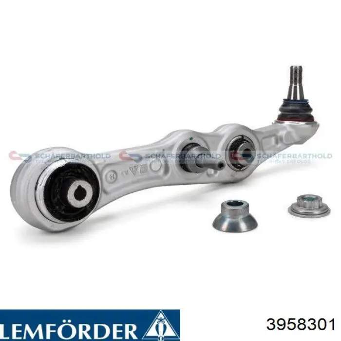 3958301 Lemforder Braço oscilante inferior direito de suspensão dianteira