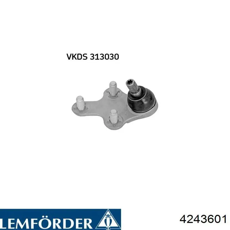 9831088580 Peugeot/Citroen Suporte de esfera inferior