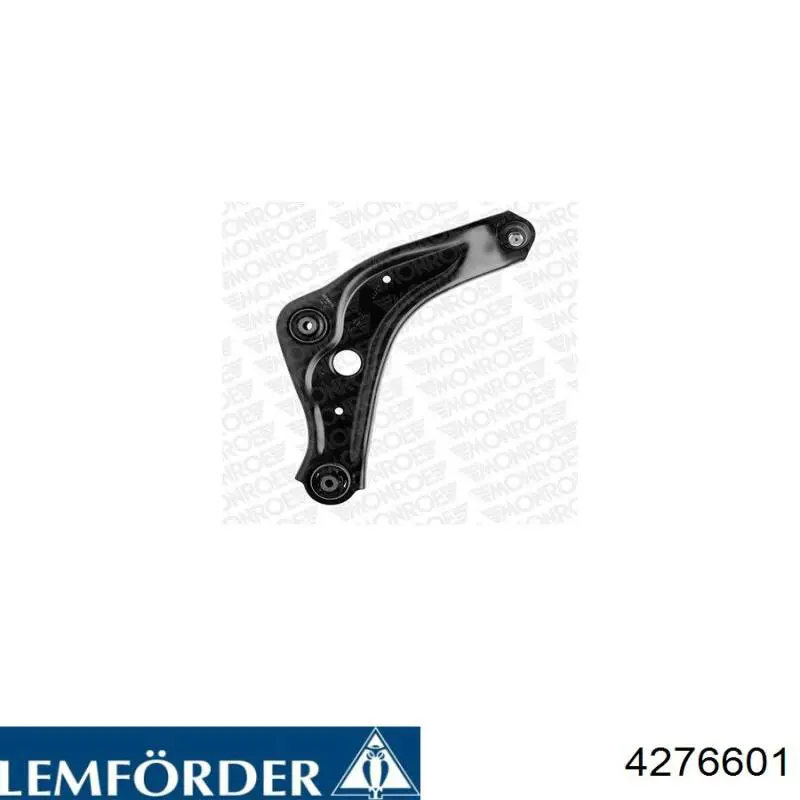 4276601 Lemforder Braço oscilante inferior direito de suspensão dianteira