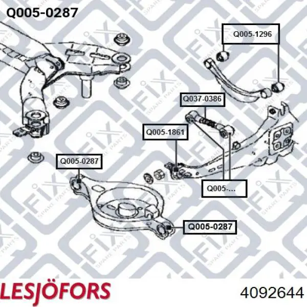 Compre 4092644 Lesjofors Mola dianteira