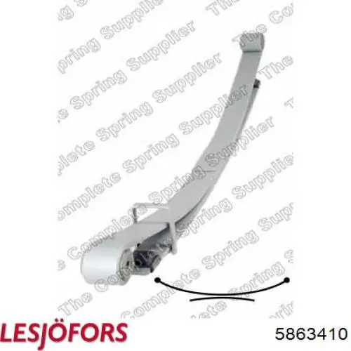 8200879921 Renault (RVI) Suspensão de lâminas traseiro