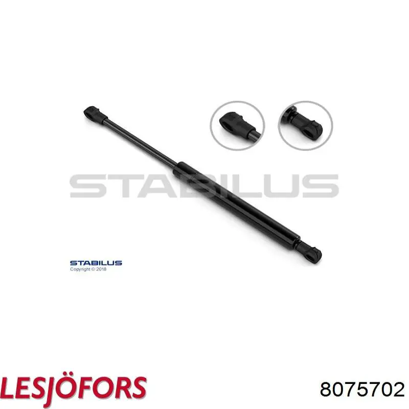 Compre 8075702 Lesjofors Amortecedor da capota