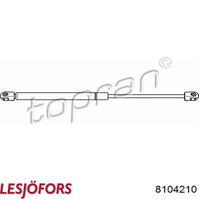 Amortecedor de tampa de porta-malas (de 3ª/5ª porta traseira) Lesjofors 8104210 preço, a partir de 13,82 USD